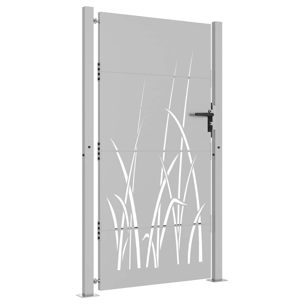 Garden Gate Corten Steel Grass Design Rusty 100 x 175 cm