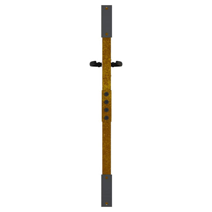 Garden Gate Corten Steel Bamboo Design Rusty 85 x 75 cm