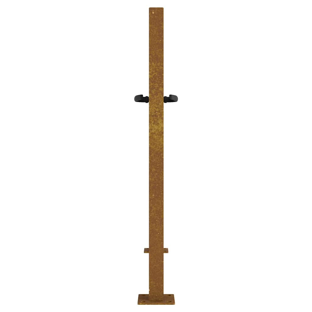 Garden Gate Corten Steel Bamboo Design Rusty 100 x 75 cm