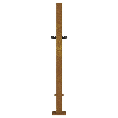 Garden Gate Corten Steel Bamboo Design Rusty 100 x 75 cm