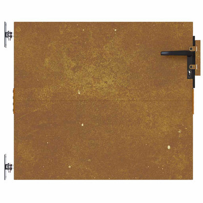 Garden Gate Corten Steel 85 x 75 cm