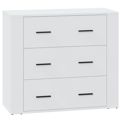 Sideboard 80x33x70 cm Engineered Wood White