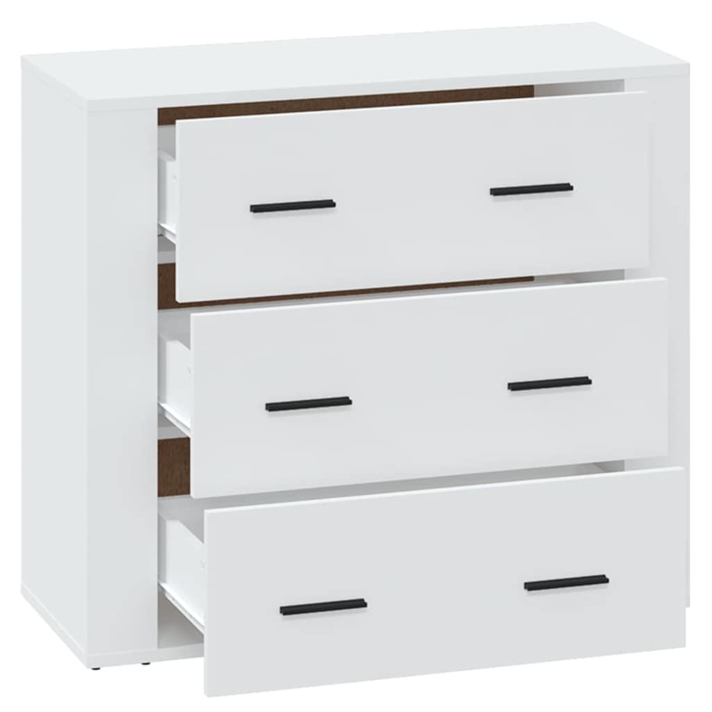 Sideboard 80x33x70 cm Engineered Wood White