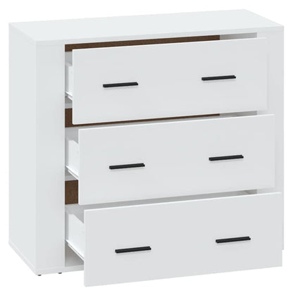 Sideboard 80x33x70 cm Engineered Wood White