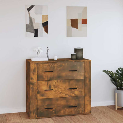 Sideboard 80x33x70 cm Engineered Wood Smoked oak
