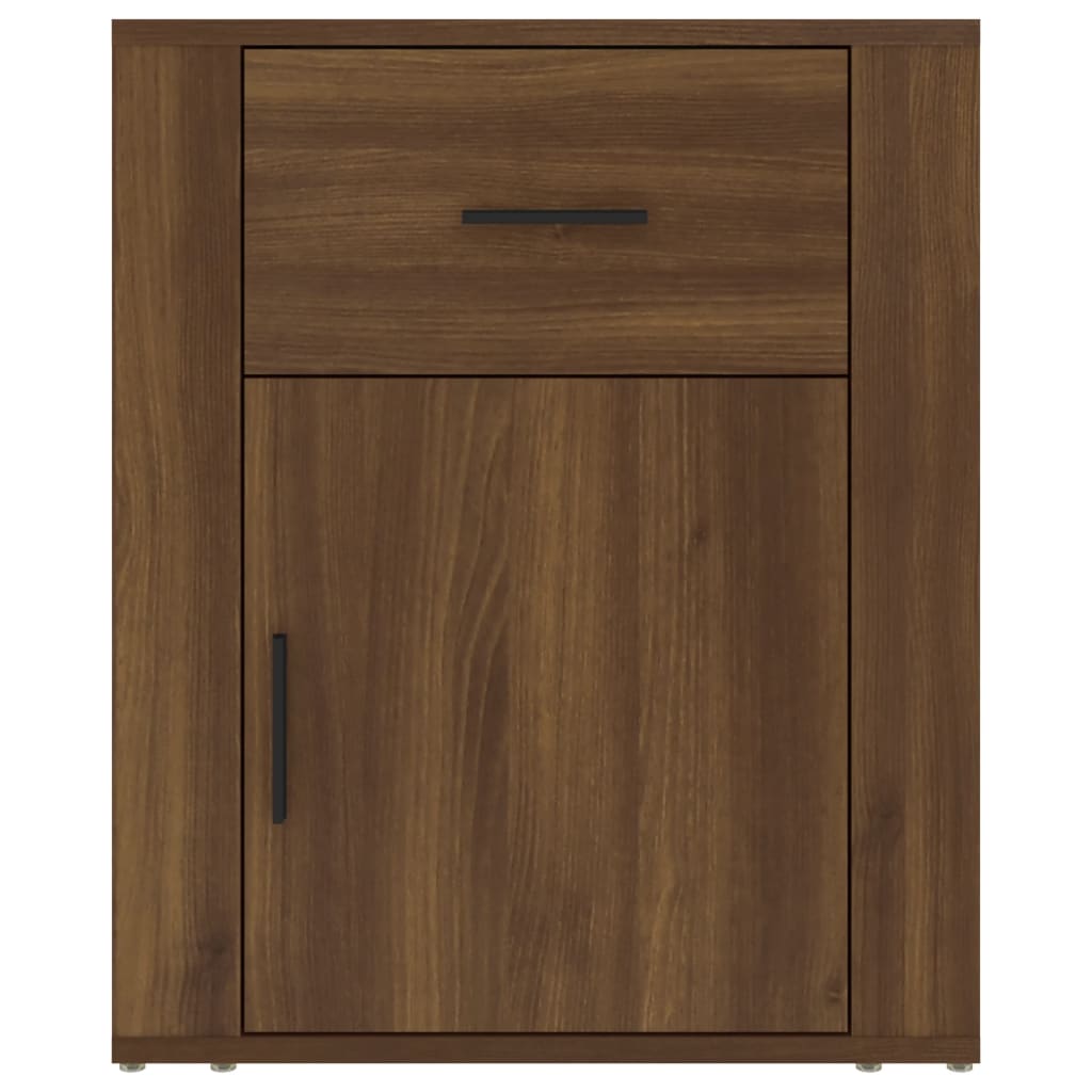 vidaXL Bedside Cabinet Brown Oak 50x36x60 cm Engineered Wood