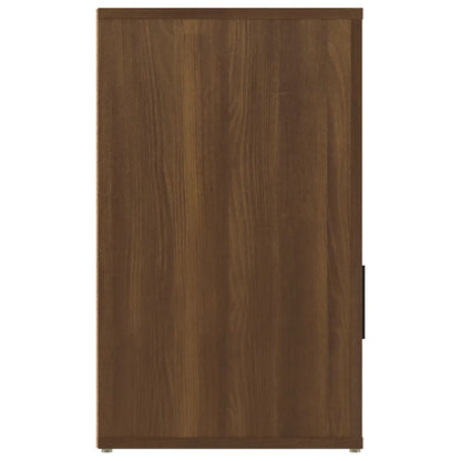 vidaXL Bedside Cabinet Brown Oak 50x36x60 cm Engineered Wood