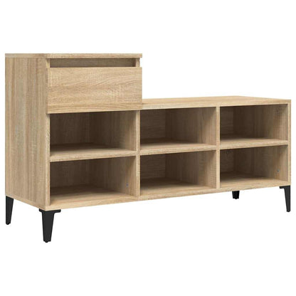 Shoe Cabinet 102x36x60 cm Engineered Wood Sonoma oak
