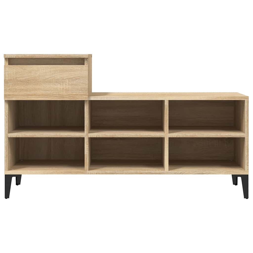 Shoe Cabinet 102x36x60 cm Engineered Wood Sonoma oak