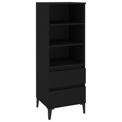 vidaXL Highboard Black 40x36x110 cm Engineered Wood