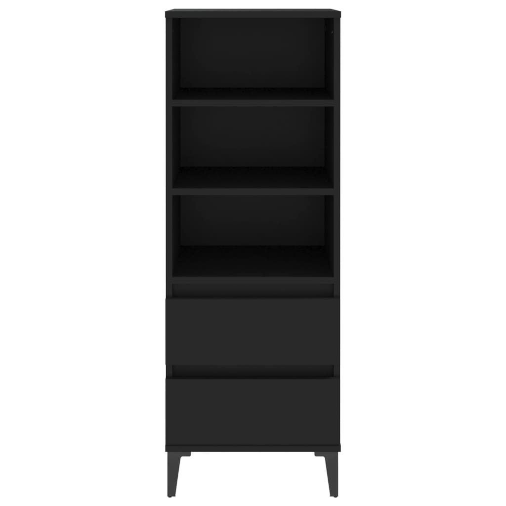 vidaXL Highboard Black 40x36x110 cm Engineered Wood