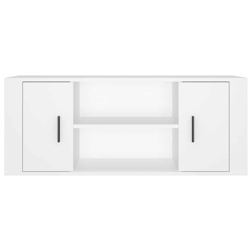 TV Cabinet 100x35x40 cm Engineered Wood White