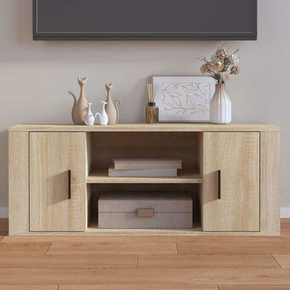 TV Cabinet 100x35x40 cm Engineered Wood Sonoma oak