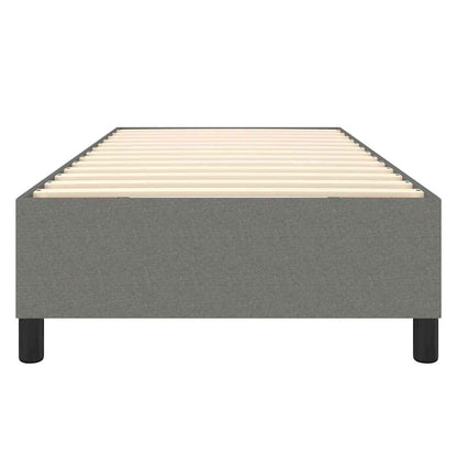 Box Spring Bed Frame Single Fabric Dark grey 3FT Single 35 cm