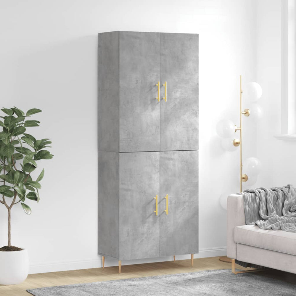 vidaXL Highboard 69.5x34x180 cm Engineered Wood 2 Doors