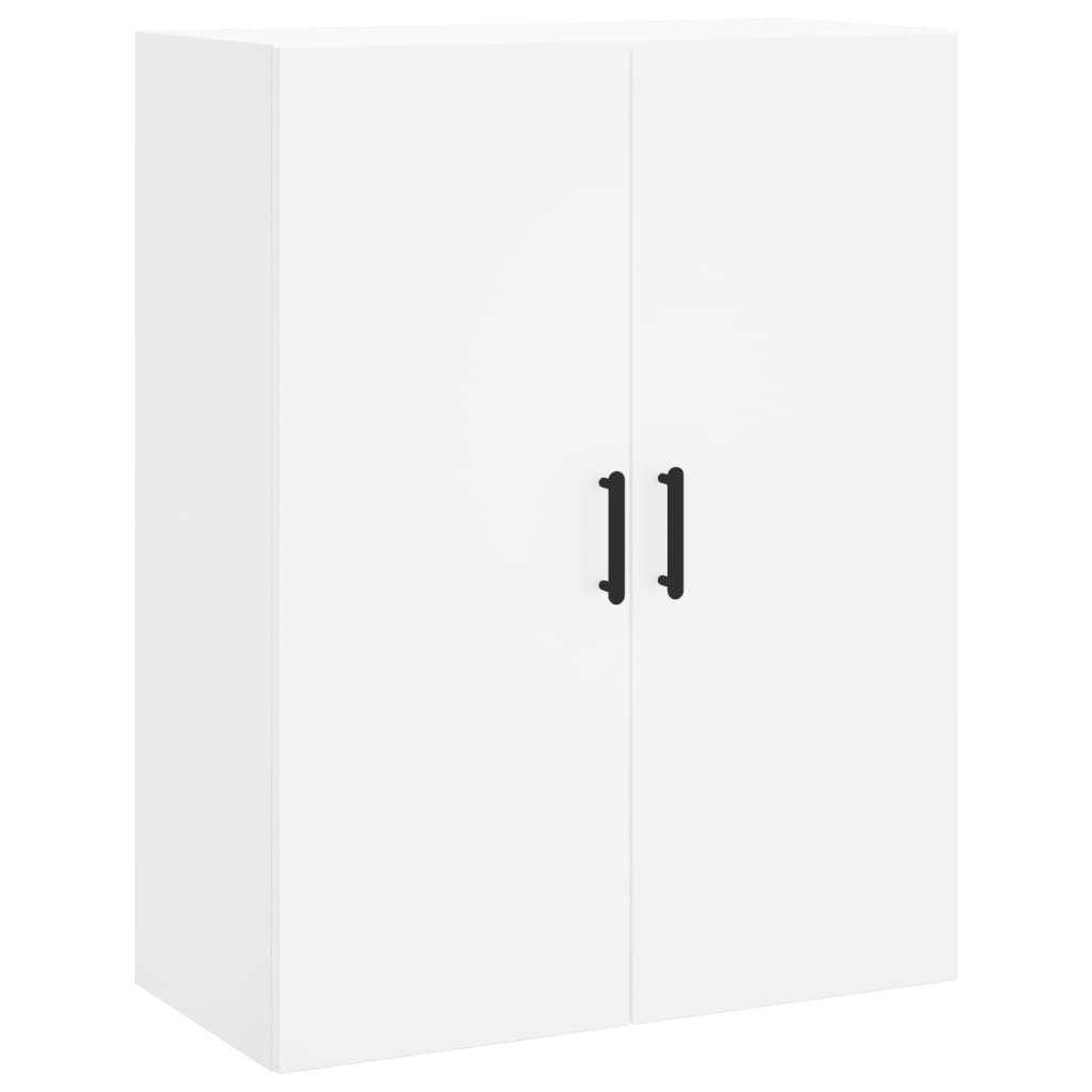 Highboard 69.5x34x180 cm Engineered Wood 2 Glass Doors White
