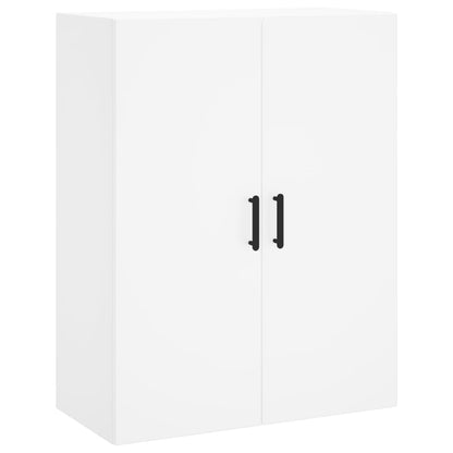 Highboard 69.5x34x180 cm Engineered Wood 2 Glass Doors White