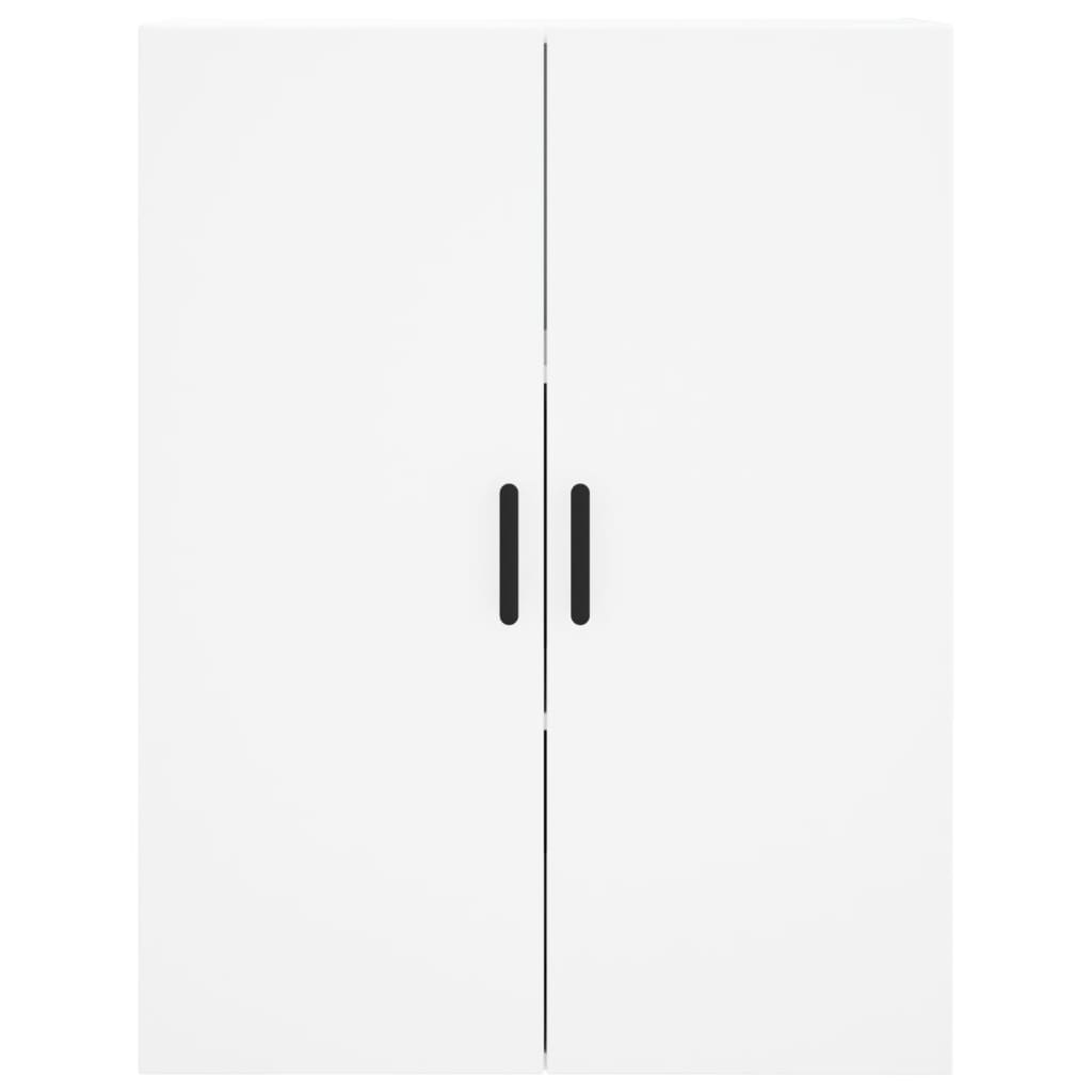 Highboard 69.5x34x180 cm Engineered Wood 2 Glass Doors White