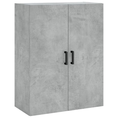Highboard 69.5x34x180 cm Engineered Wood 3 Shelves Concrete grey