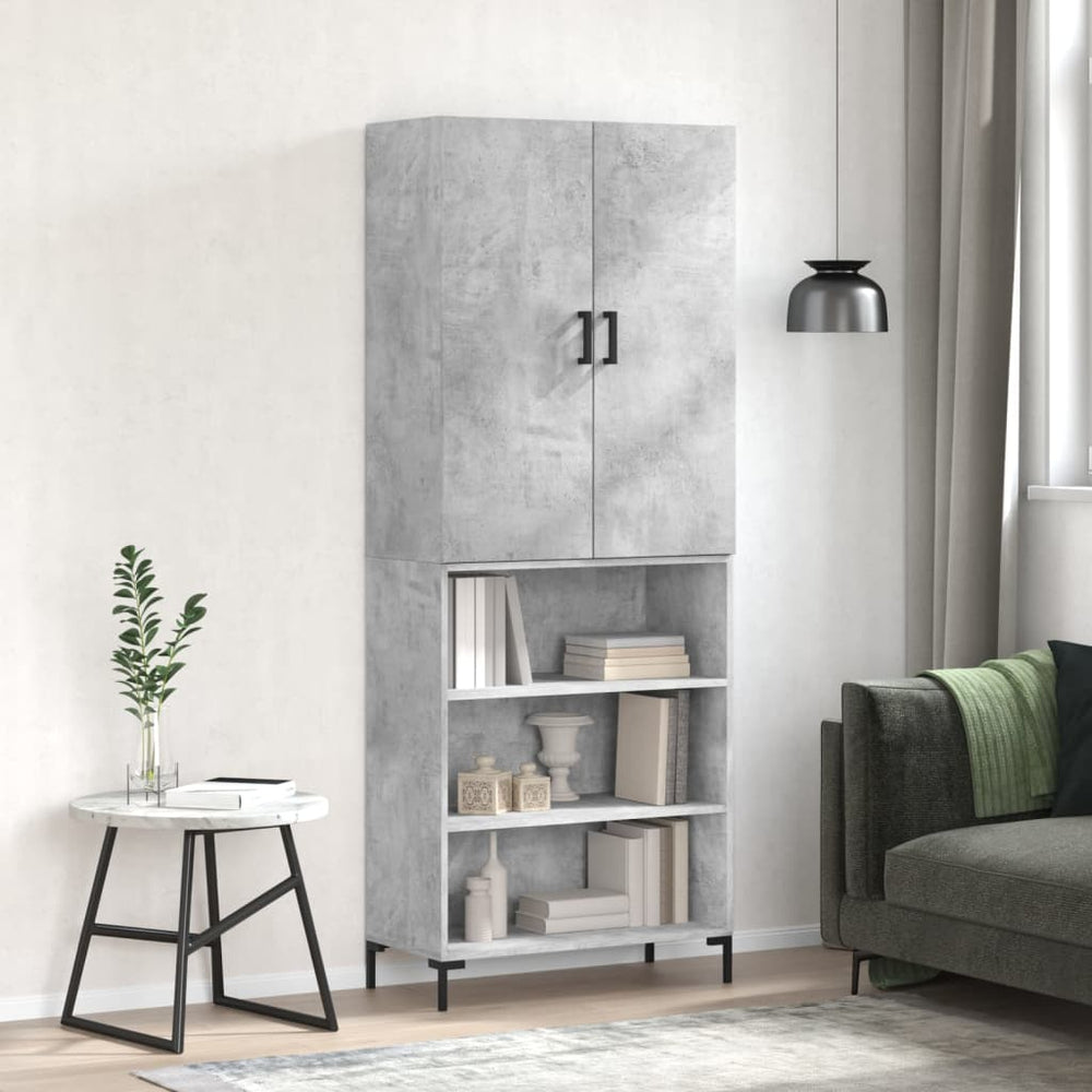 vidaXL Highboard 69.5x34x180 cm Engineered Wood 3 Shelves