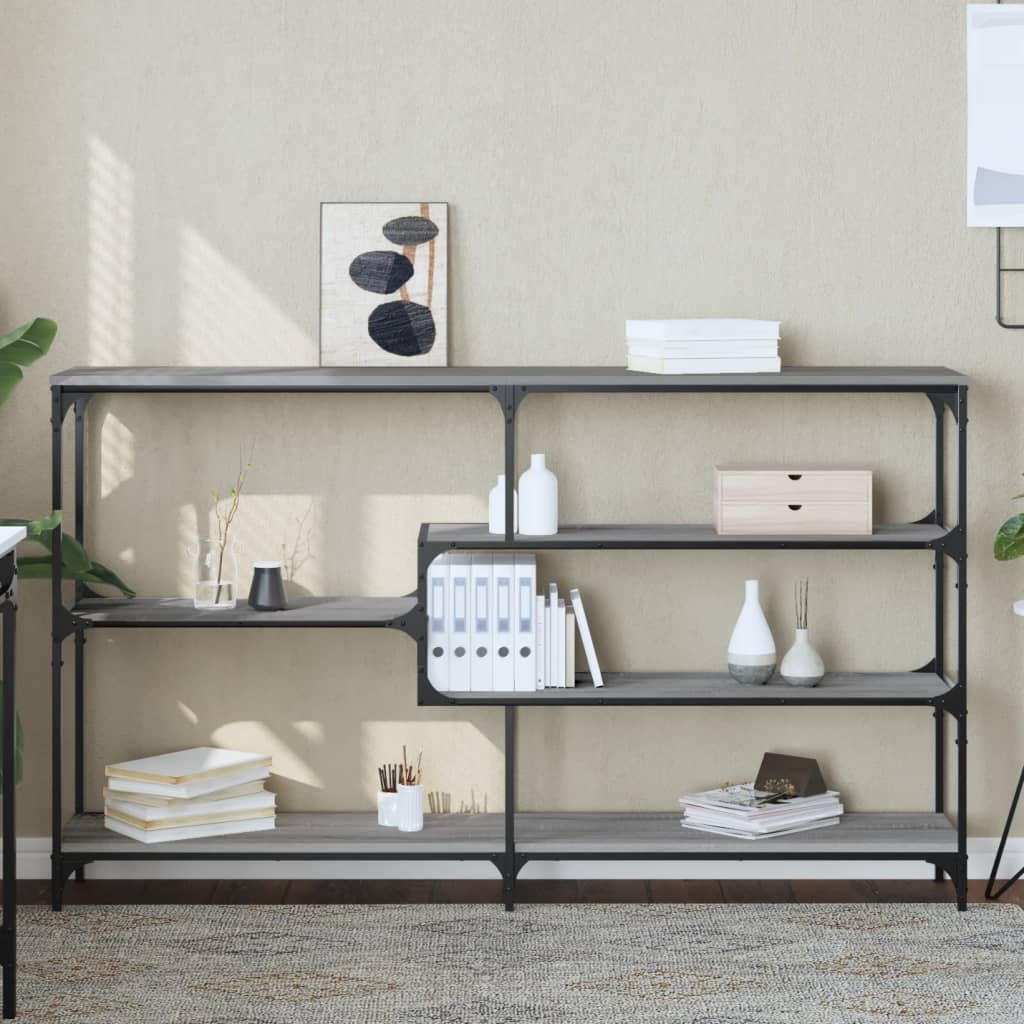 Console Table 103x32x95 cm Engineered Wood Grey sonoma