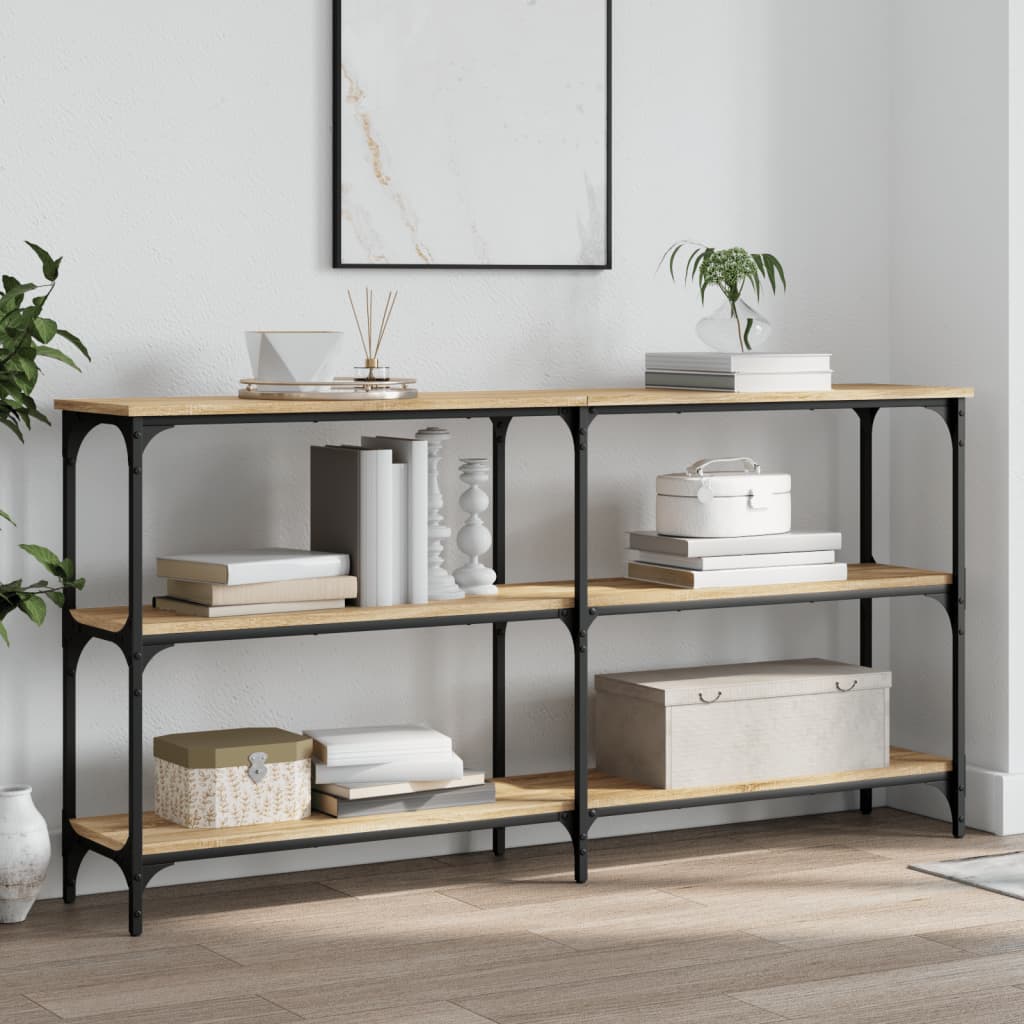 Console Table 100x29x75 cm Engineered Wood Sonoma oak 150 cm