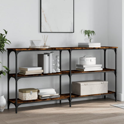 Console Table 100x29x75 cm Engineered Wood Smoked oak 150 cm