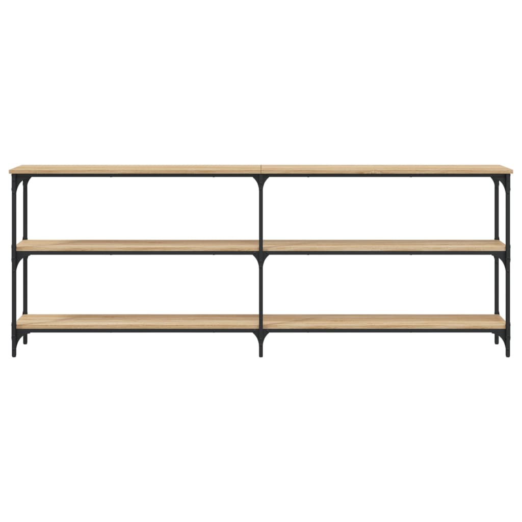 Console Table 100x29x75 cm Engineered Wood Sonoma oak 200 cm