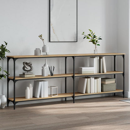 Console Table 100x29x75 cm Engineered Wood Sonoma oak 200 cm