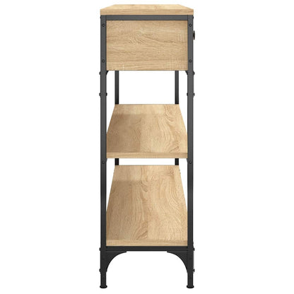 Console Table 100x25x75 cm Engineered Wood Sonoma oak 100 cm