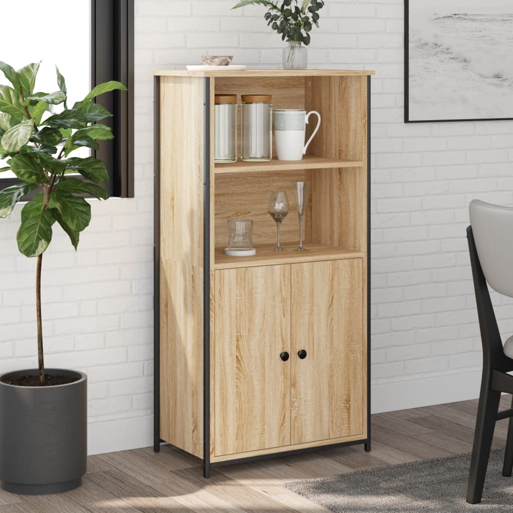 Highboard Engineered Wood Sonoma oak