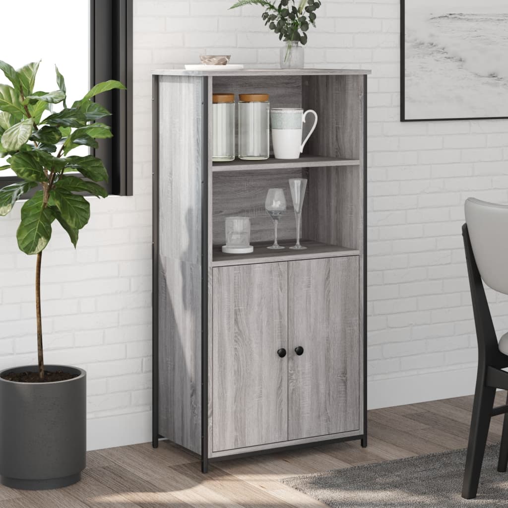 Highboard Engineered Wood Grey sonoma