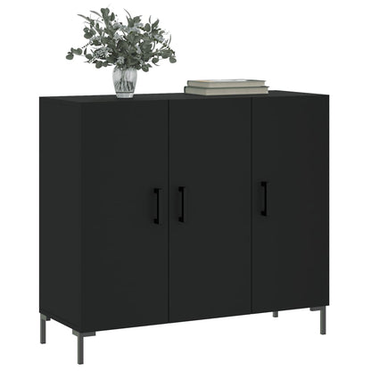 vidaXL Sideboard Black 90x34x80 cm Engineered Wood