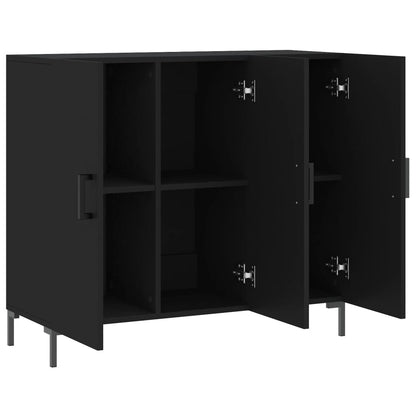 vidaXL Sideboard Black 90x34x80 cm Engineered Wood