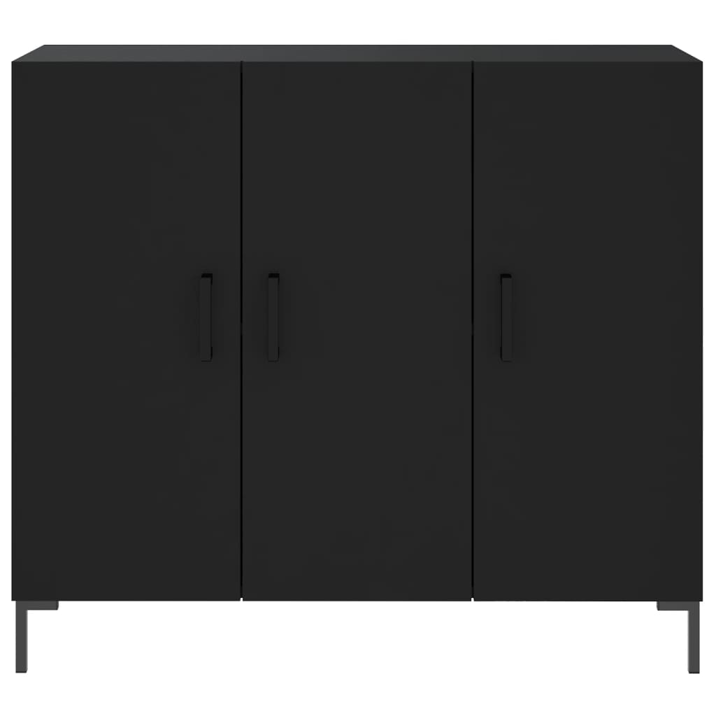 vidaXL Sideboard Black 90x34x80 cm Engineered Wood