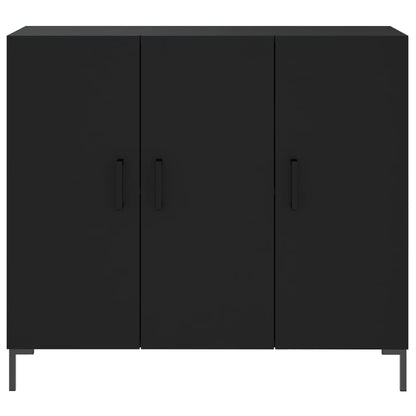 vidaXL Sideboard Black 90x34x80 cm Engineered Wood