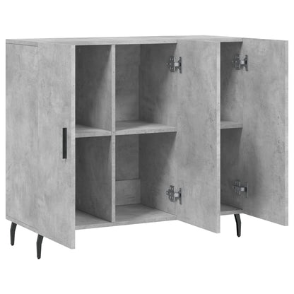 vidaXL Sideboard Concrete Grey 90x34x80 cm Engineered Wood