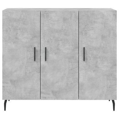 vidaXL Sideboard Concrete Grey 90x34x80 cm Engineered Wood