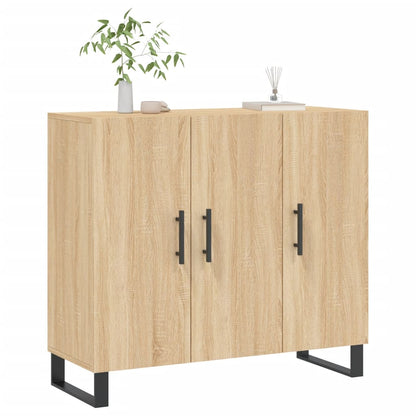 vidaXL Sideboard Sonoma Oak 90x34x80 cm Engineered Wood