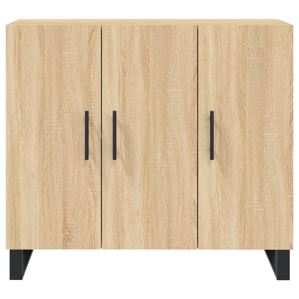 vidaXL Sideboard Sonoma Oak 90x34x80 cm Engineered Wood