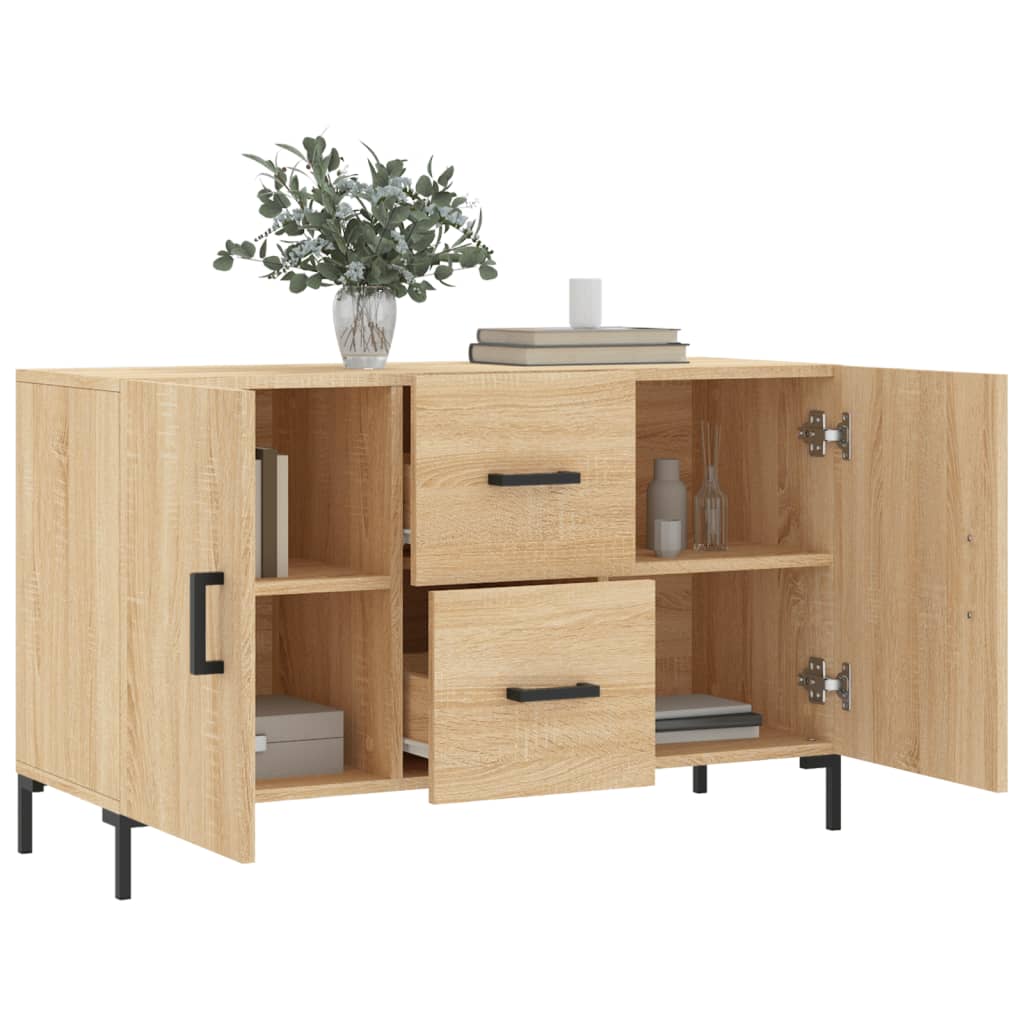 vidaXL Sideboard Sonoma Oak 100x36x60 cm Engineered Wood