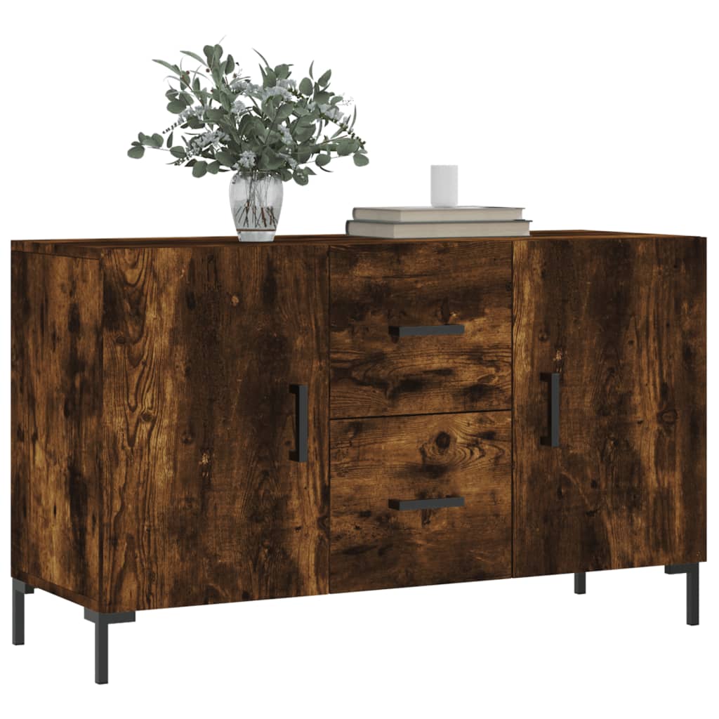 vidaXL Sideboard Smoked Oak 100x36x60 cm Engineered Wood