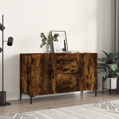 vidaXL Sideboard Smoked Oak 100x36x60 cm Engineered Wood