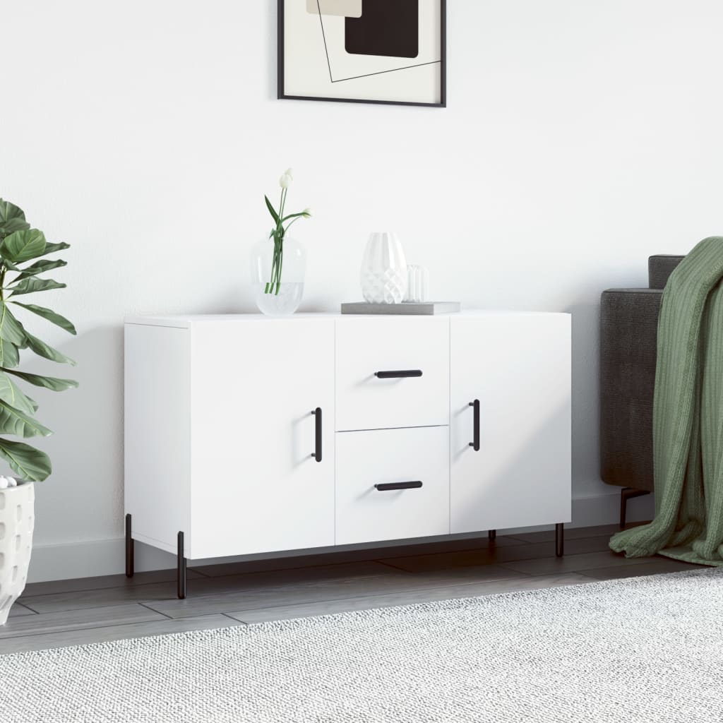 Sideboard 100x36x60 cm Engineered Wood White