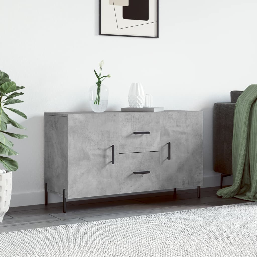 Sideboard 100x36x60 cm Engineered Wood Concrete grey