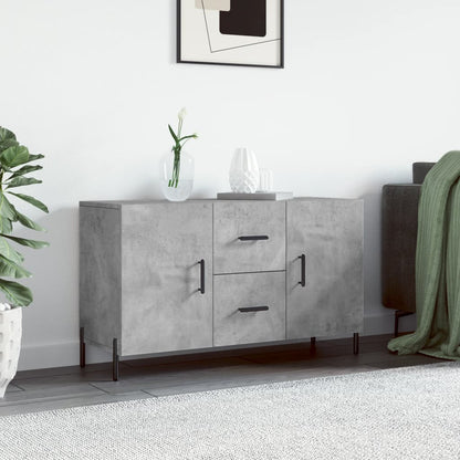 Sideboard 100x36x60 cm Engineered Wood Concrete grey