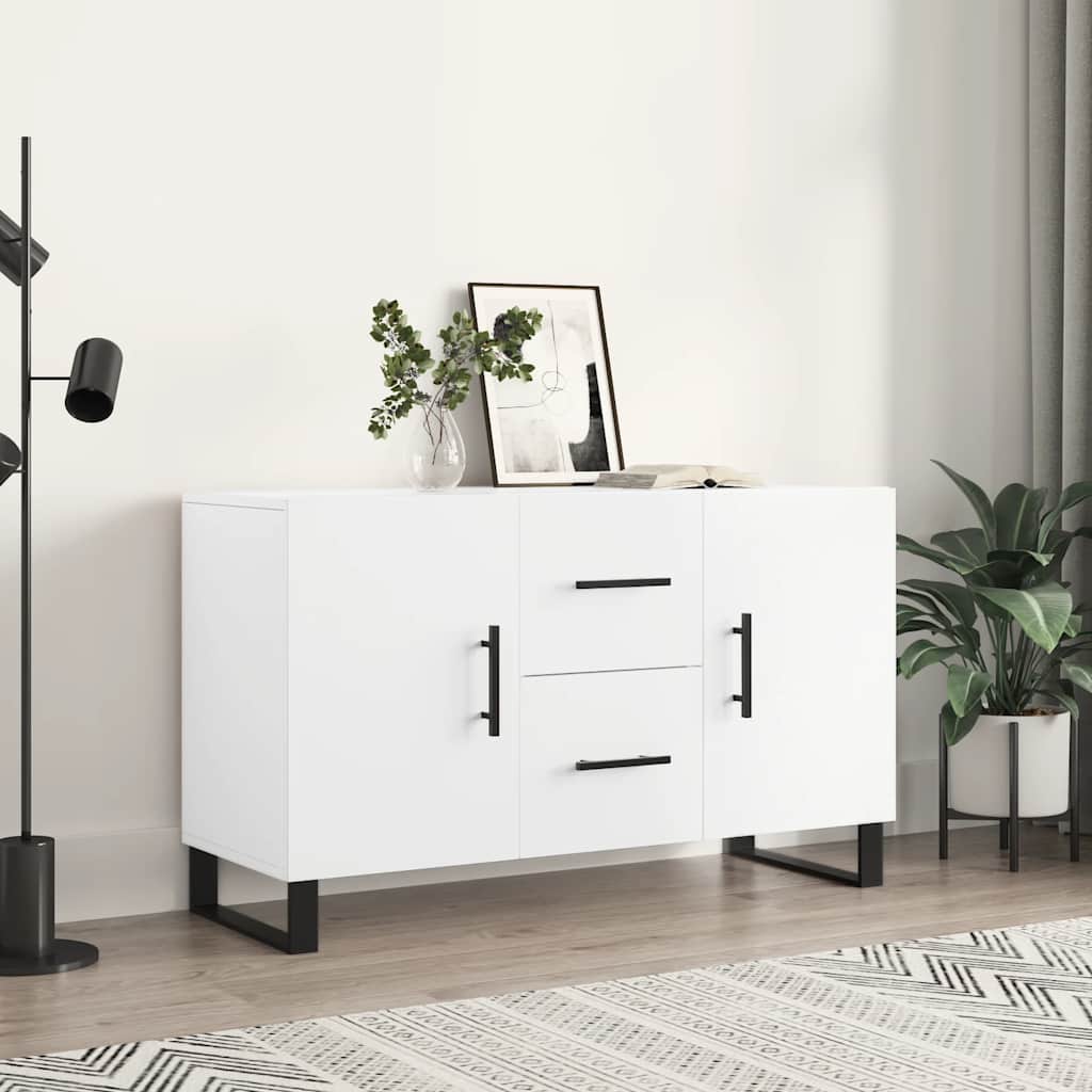 Sideboard 100x36x60 cm Engineered Wood White