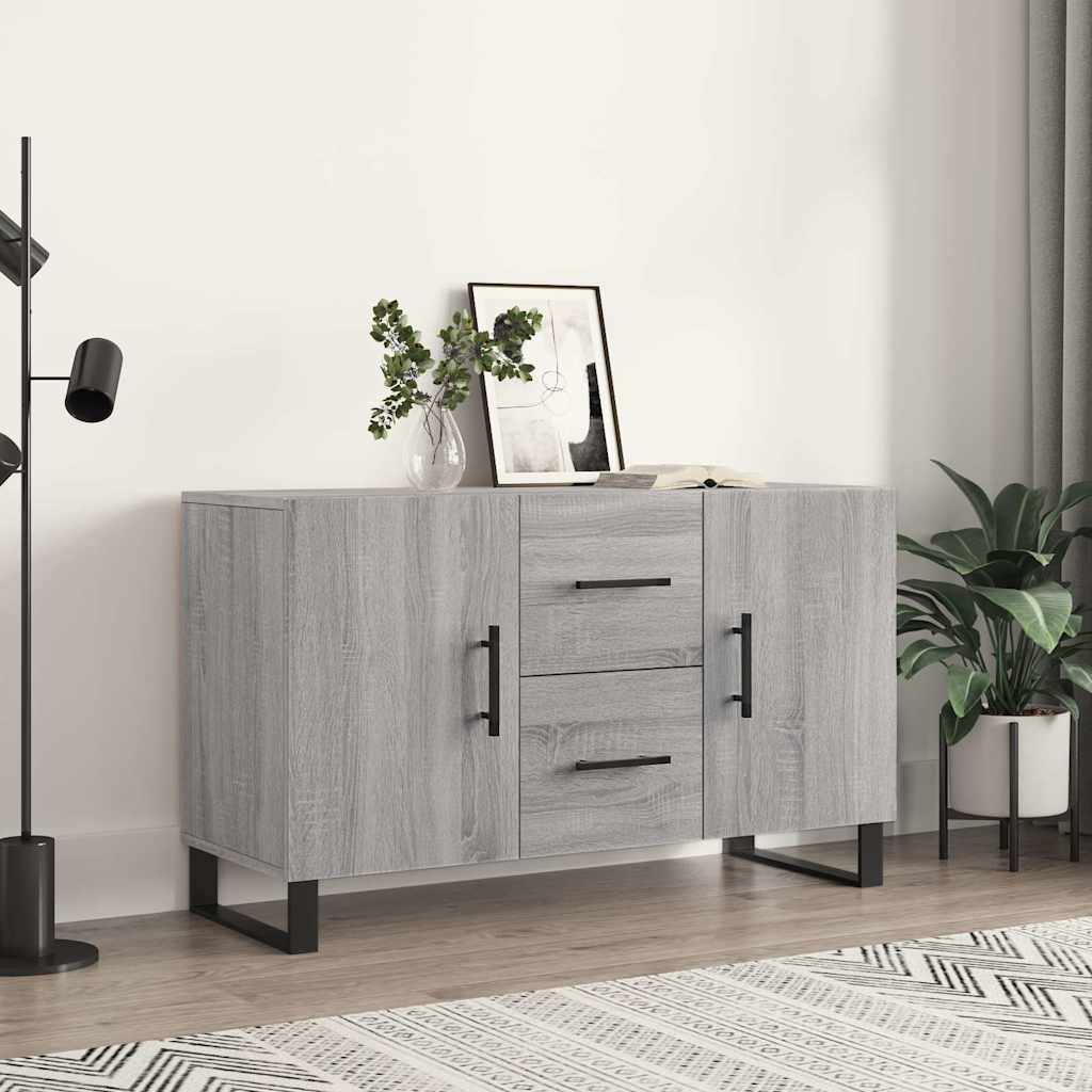 Sideboard 100x36x60 cm Engineered Wood Grey sonoma
