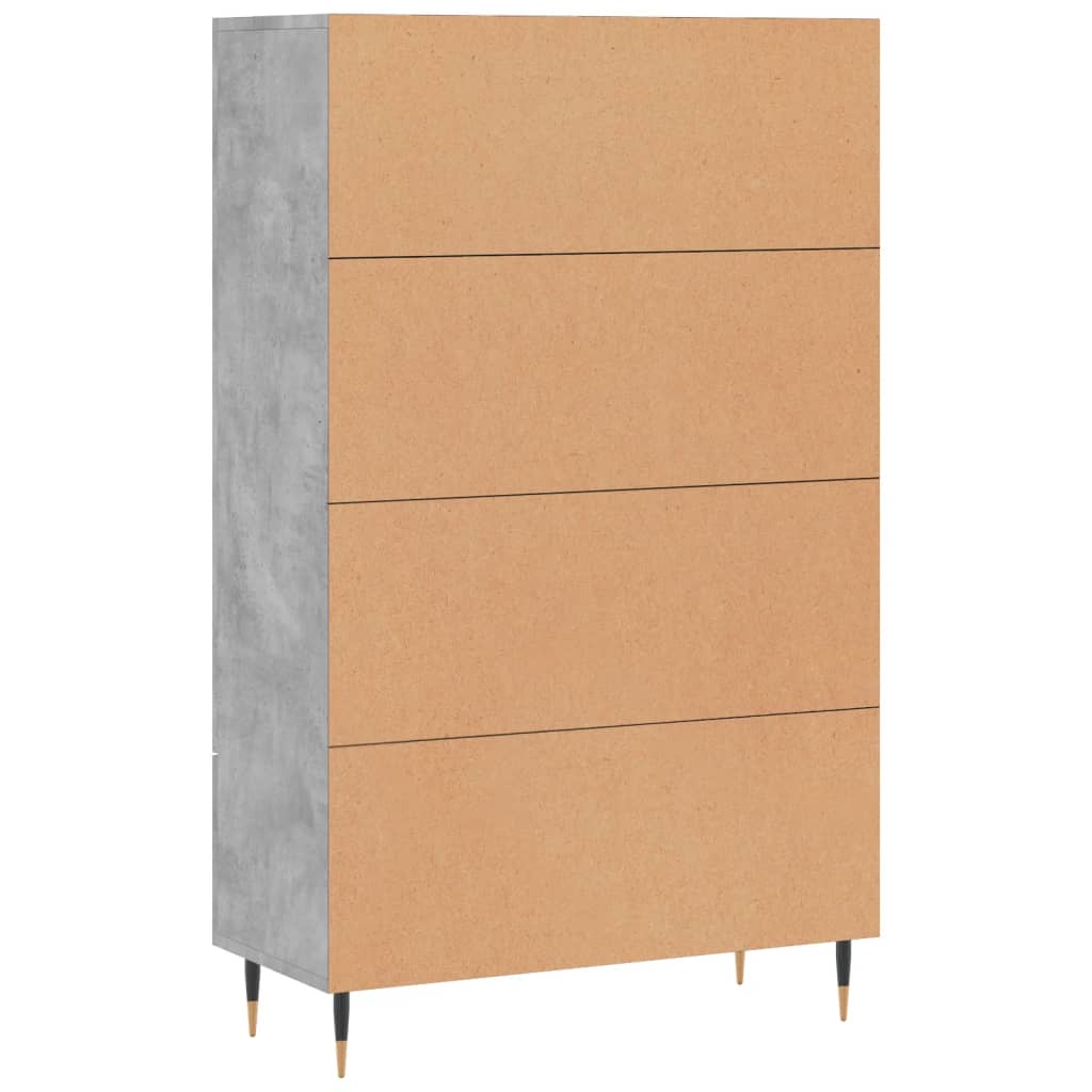 Highboard 69,5x31x115 cm Engineered Wood Concrete grey