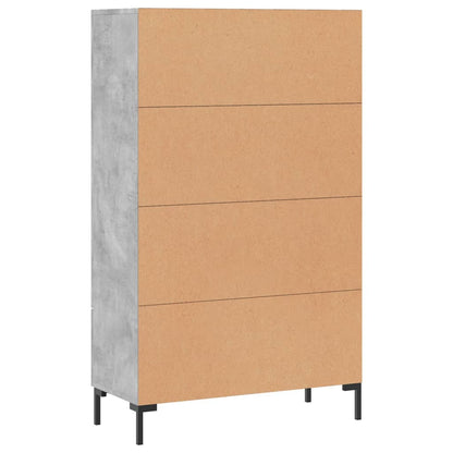 Highboard 69,5x31x115 cm Engineered Wood Concrete grey